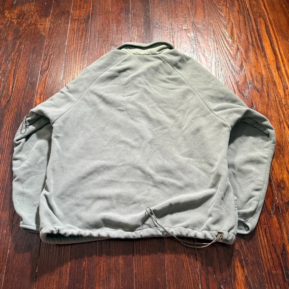 Military Cold Weather Fleece‎ Jacket Mens Medium Green Polartec USA Full Zip